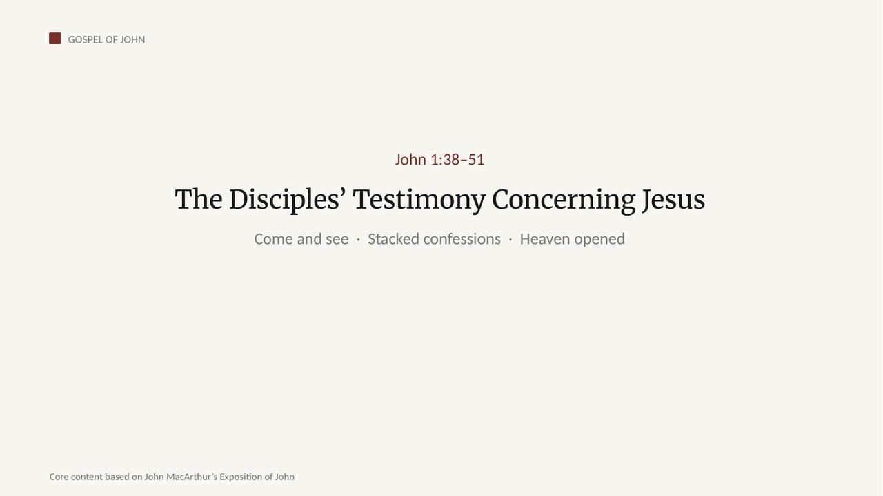 First slide of the Week 4 disciples deck